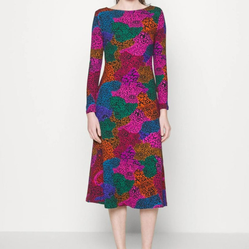 FARM Rio Rainbow Mix Jersey Dress, Size M